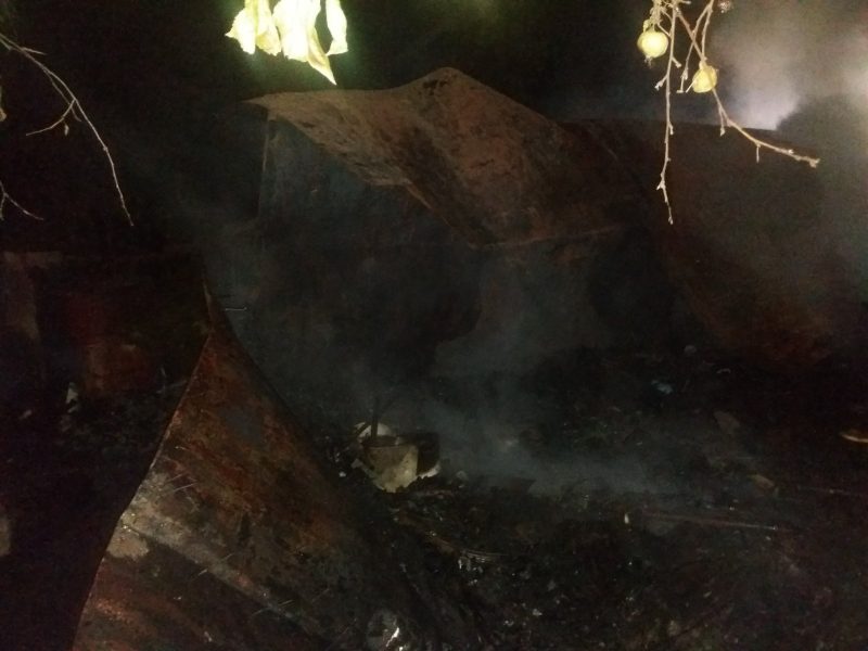 Хозяйственная постройка горела минувшей ночью в Лидском районе