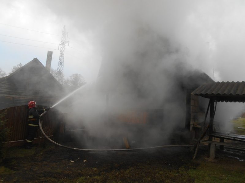 Баня горела в Лидском районе