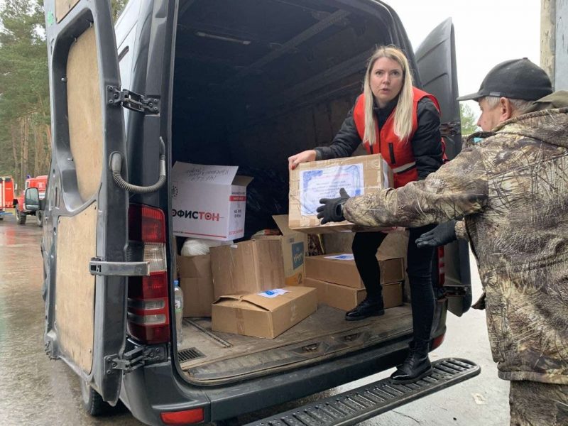 Гуманитарную помощь из Лиды вчера доставили на белорусско-польскую границу